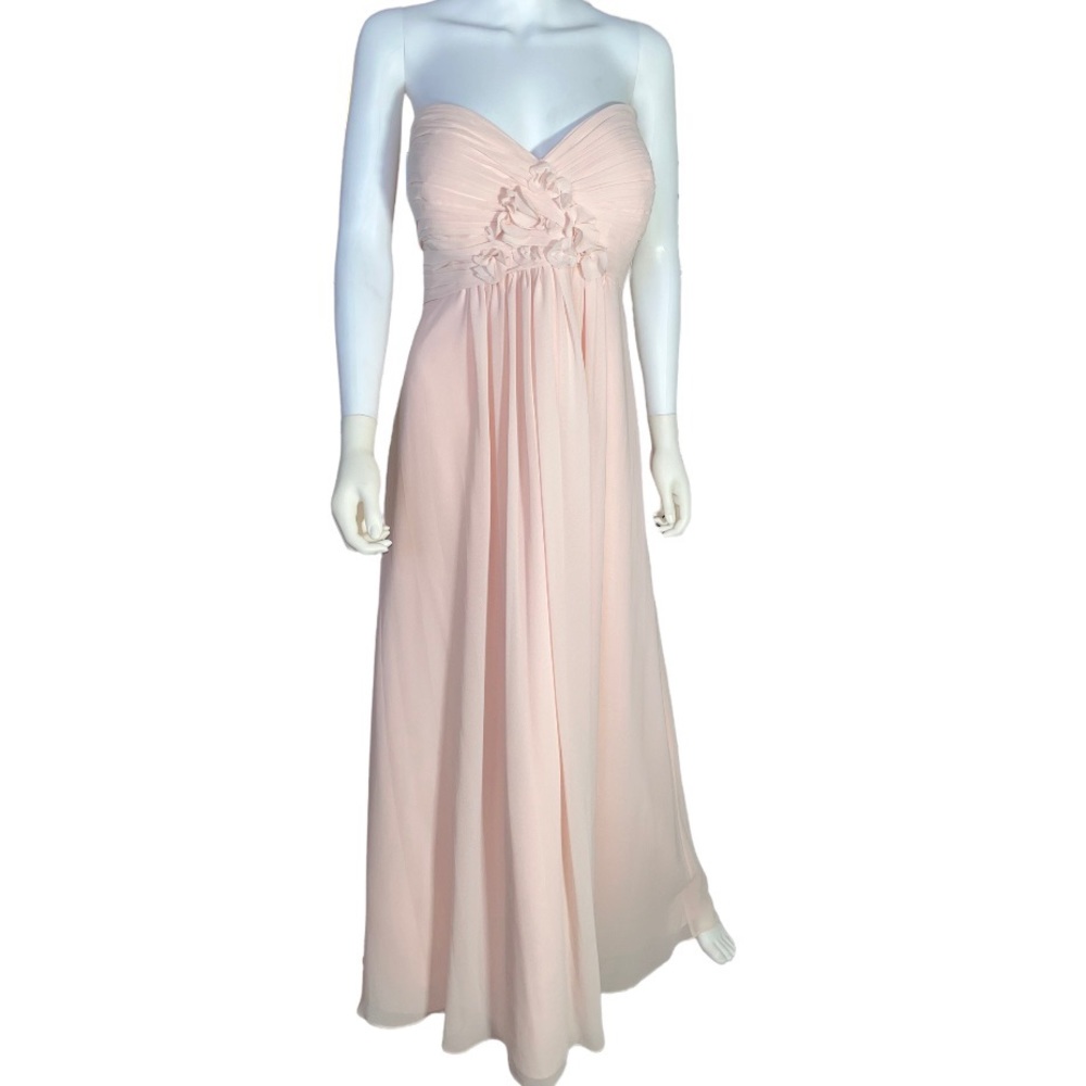 BILL LEVKOFF Style 774 Petal Pink Strapless Sweetheart Gown Bridesmaid Dress 22